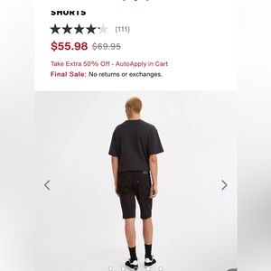 Levi’s 511 cut off shorts